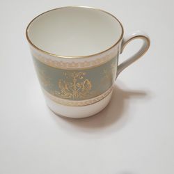 Wedgwood Gold Columbia, Sage Green Demitasse Cup