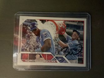 Topps Kansas City Royals Signed Baseball Card