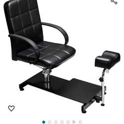 Pedicure Unit Chair with Hydraulic Chair & Foot Rest, Foot Massage Station Nail Spa Furniture, Perfect for Beauty Salon Home Use
