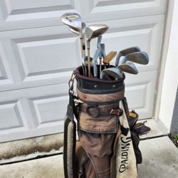 Golf Clubs and Bag