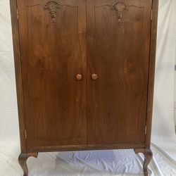 Antique Armoire Storage Cabinet