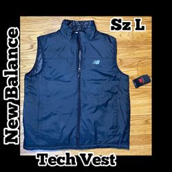 New Balance Black Tech Vest Men’s Sz Large New!