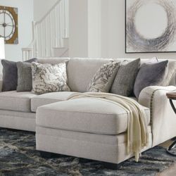 Dellara Chalk Sofa Raf Chaise

