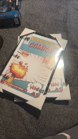 Comics Pop Art Canvas Wall Art – Set of 2