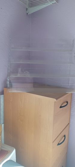 3 Lucite Tri Level Display Racks