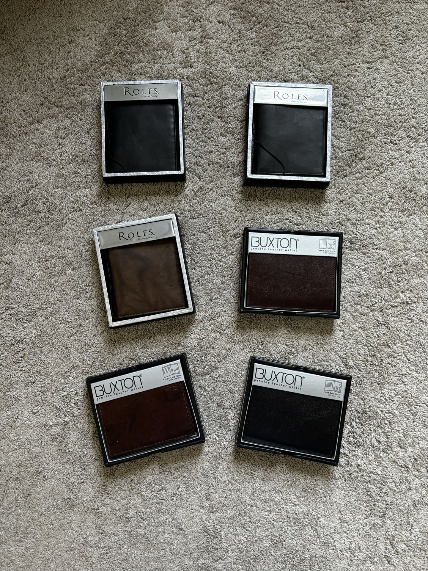 Buxton/Burton Leather Wallets