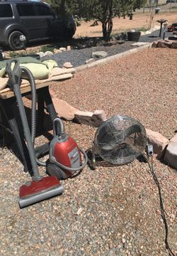 Duracraft commercial grade fan and Electrolux vac