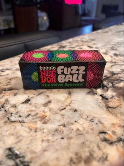 Teenie NeeDoh Fuzz ball The Velvet Squeeze 100% Authentic