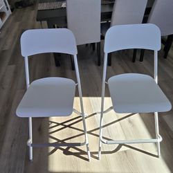 White Bar Stools - Counter Height 