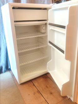 White Fridge with Freezer Compartment