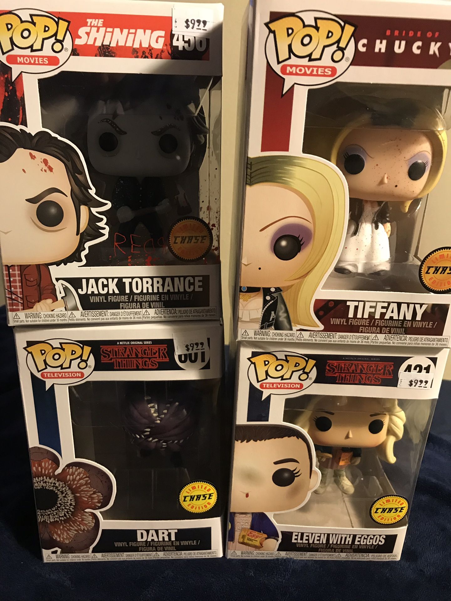Funko pop horror chase lot Jack Torrance eleven Tiffany and dart