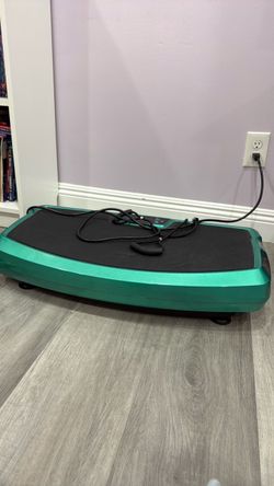 Vibration Plate Exercise Machine with Resistance Bands