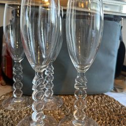 Y2K Millennium 2000 Champagne Flutes 🥂 Set of 4 | Vintage