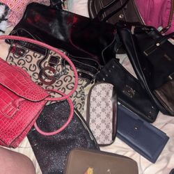 Assorted Shoulder Bags, Wallets , Handbags Etc…authentic 