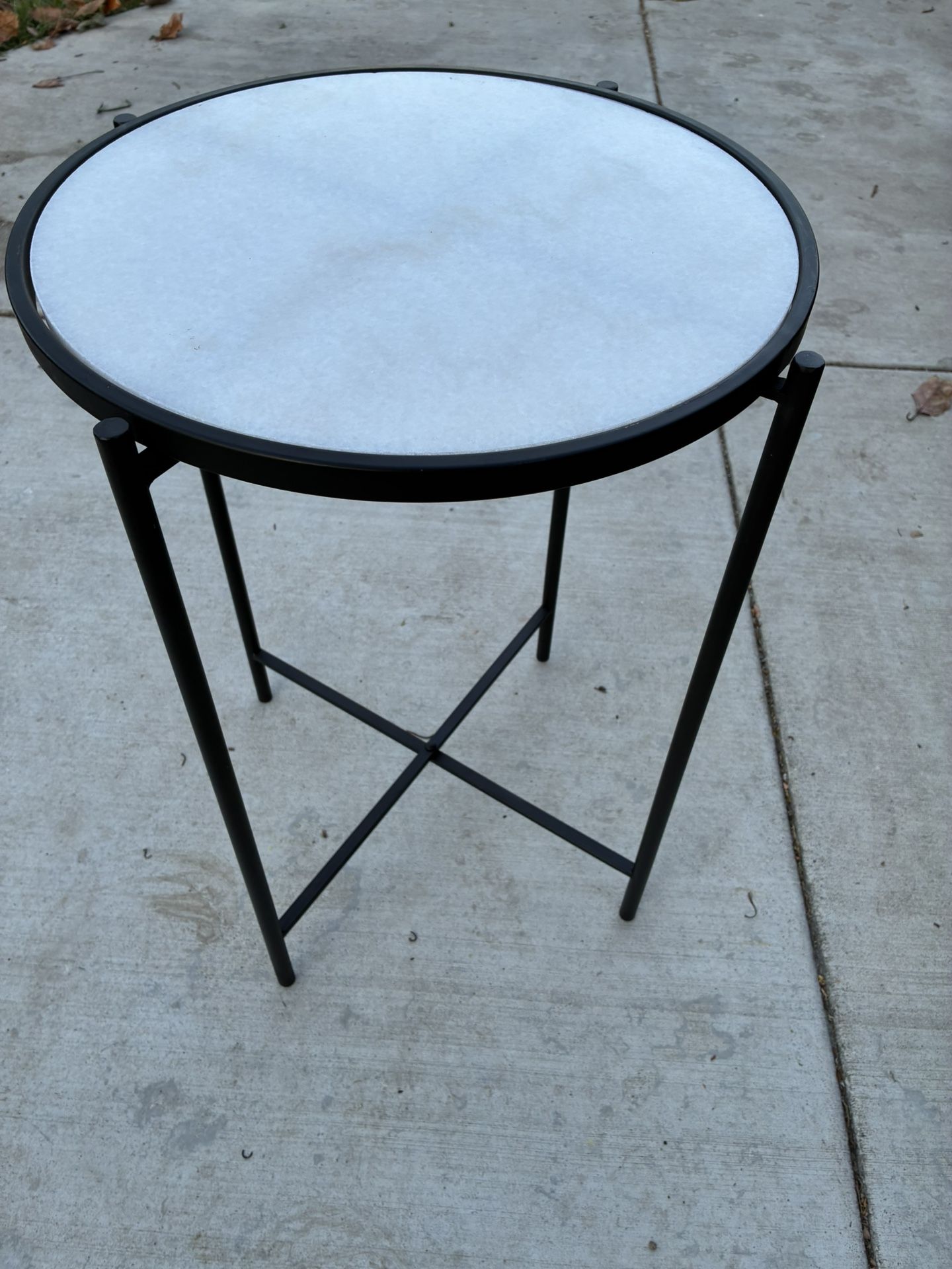 Heavy Marble Plant Stand/end Table
