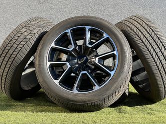 Like New Original 22" Chevy Tahoe Wheels ALY14035 Silverado Rims 6x5.5 Suburban 275/50R22 Tires A/S 