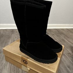 Size 7 Classic Tall- Black Ugg Boots