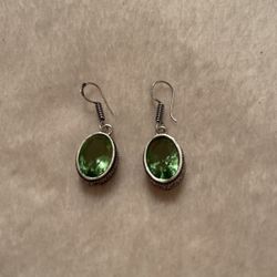 Peridot Dangle Earrings 