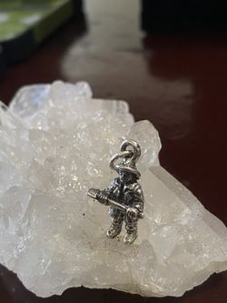 Firefighter Sterling Silver Charm/pendant