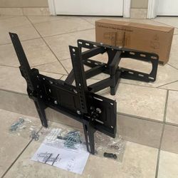 New In Box 26 To 65 Inch Swivel Til Articulating TV Television Wall Mount Bracket Stand 400x400 VESA With Mounting Hardwares 