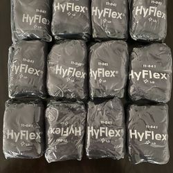 GLOVES  Ansell HyFlex 11-841 (12 Pairs) Foam Nitrile Grip Work Gloves  SIZE 10