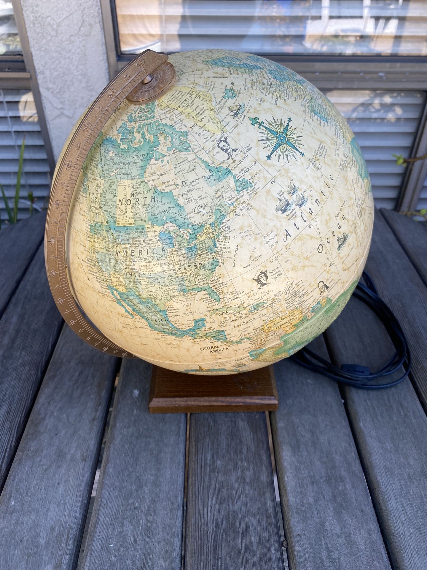 Vintage Light Up Globe