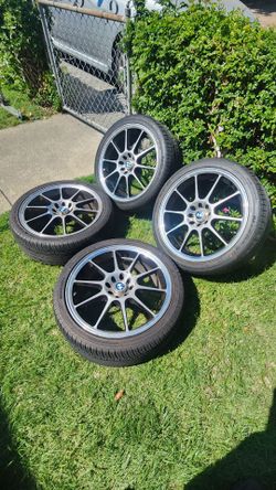 Alloy Wheels with Tires Set of 4
