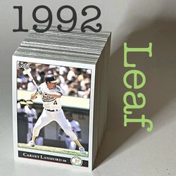 1992 Leaf Baseball Cards
