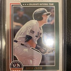 Gavin Cross 2022 USA BASEBALL cards