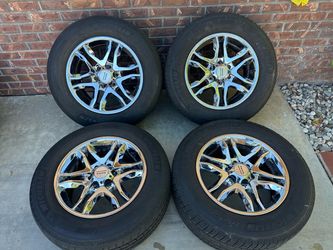 18β x 8.5β American Racing Chrome Wheels Rims F-150 6 x 5.50 in