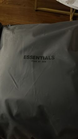 Black essentials hoodie size m