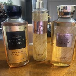 Bath & Body Works Gift Set – In The Stars + Into The Night (3-Piece, New)