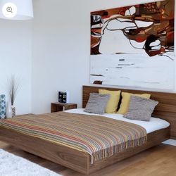 Platform Bed Frame - Mid Century Style