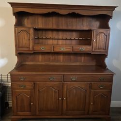 Cherry china cabinet 