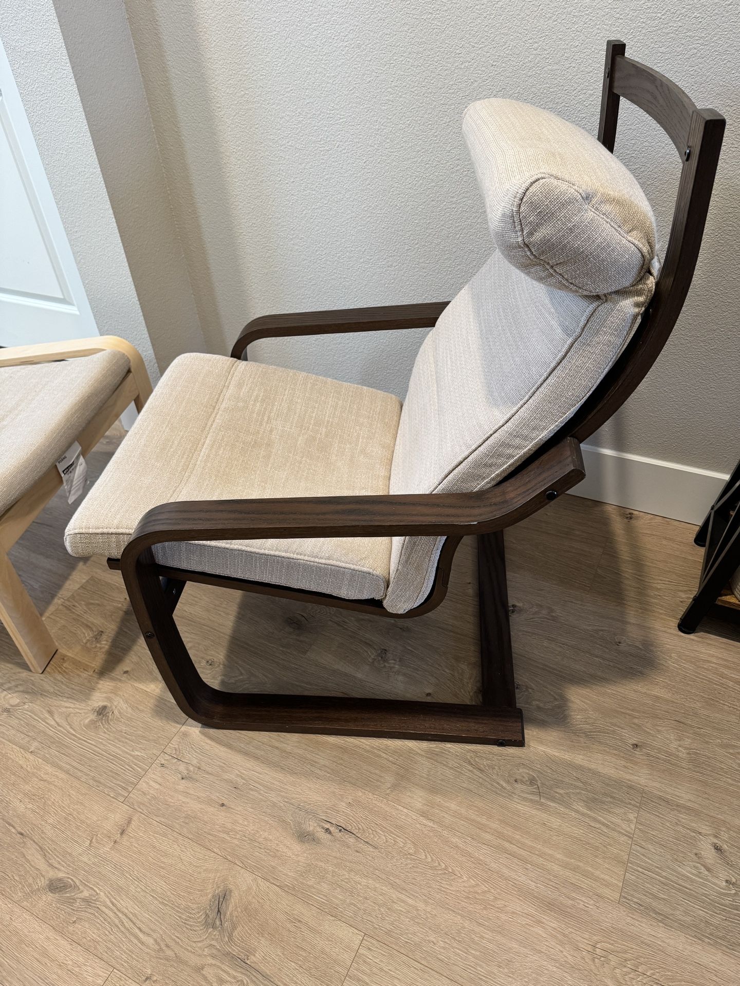 IKEA POÄNG Armchair and ottoman