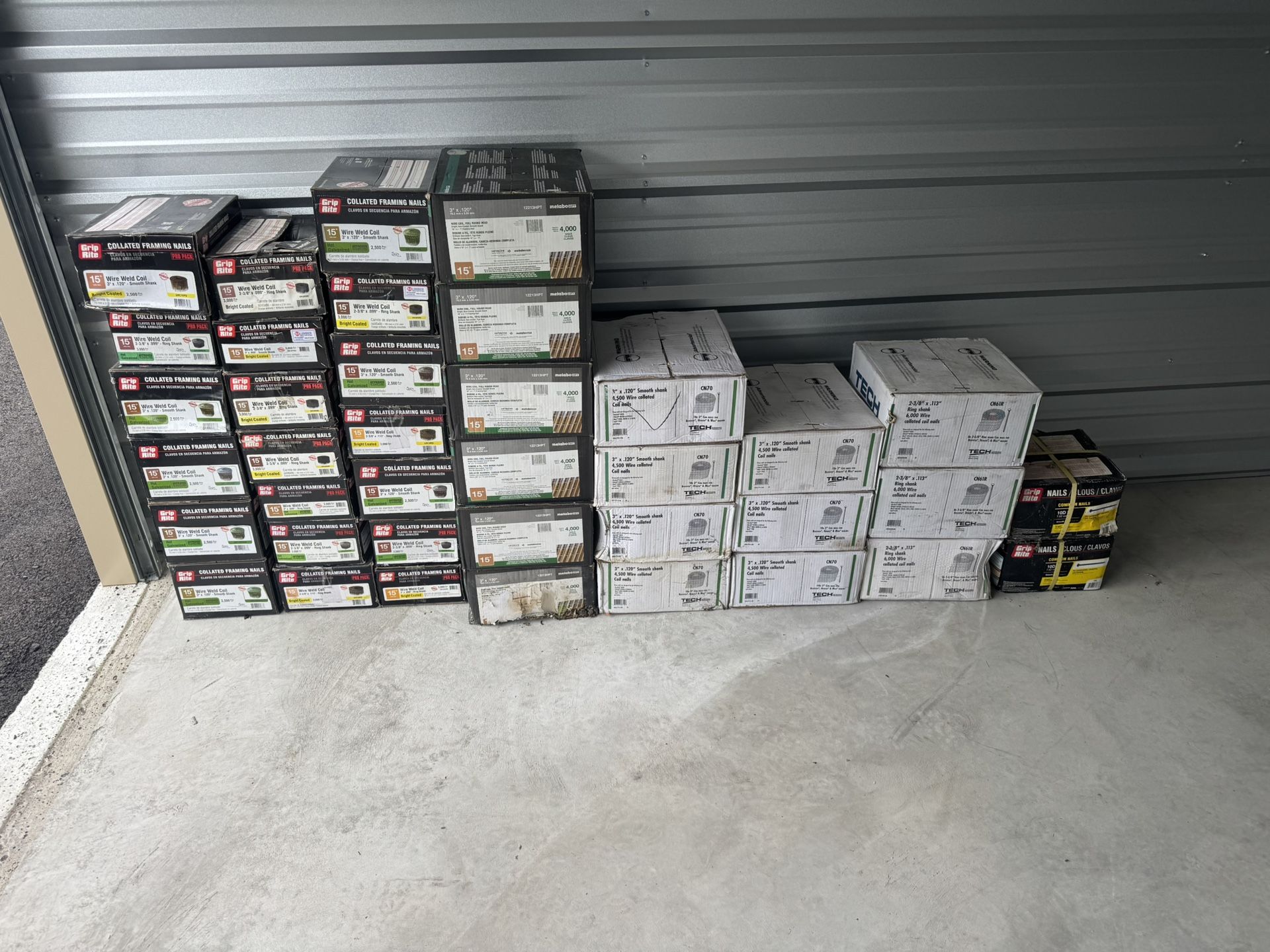 Construction coil gun nails