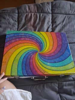 Rainbow Art Supply Carry Case
