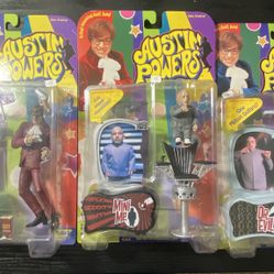 AUSTIN POWERS Figures Set of 3- SEALED  McFarlane Toy 1999
