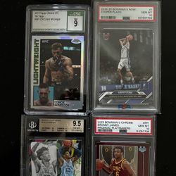NBA & UFC graded Cards 