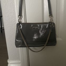 Gray Kate Spade Crossbody Purse 