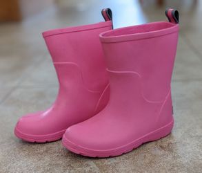 Toddler Little Girls Rain Boots, Totes Size 9-10, Pink