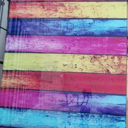 Beautiful Glass Rainbow Coffee Table 