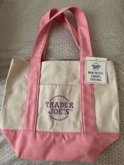 Trader Joe Mini Canvas Bag Brand New