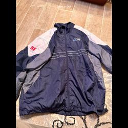 SEATTLE SEAHAWKS NFL Team Apparel Windbreaker Jacket Sports Illustrated SZ XL