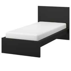 REDUCED!  IKEA MALM Twin Bed & Mattress