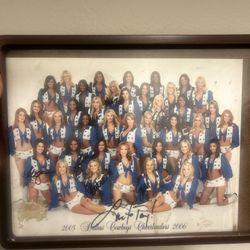 Authentic Signed Cowboys Cheerleaders Photo 