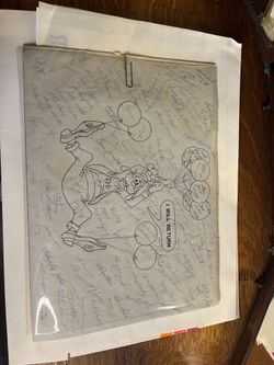 Disney drawings and signatures