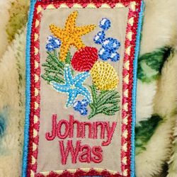 Johnny Was Wildflower Travel Blanket Travel Bag 53”x 68” Cozy