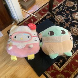 26” Squishmallow Snorkeling Hello Kitty & Star Wars Grogu