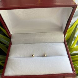 Gold Stud Earrings 